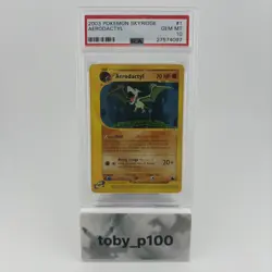 Pokemon Aerodactyl 1/144 Skyridge #1 TCG 2003 - PSA 10 - Image 1