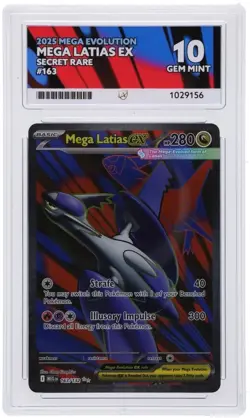 Pokemon TCG - Mega Latias Ex 163/132 - ACE 10 - Perfect Subgrades - Image 1
