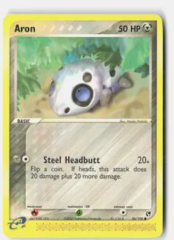 Aron 56/100 Common Sandstorm Pokemon Near Mint - Image 1