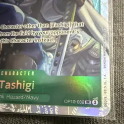 Bandai Tashigi OP10-032 SR Alt Art Foil Royal Blood One Piece CCG EN - Image 3