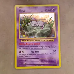 Pokemon Card Mew 53/108 Evolutions Holo Rare 40 LP Lightly Played - Image 1