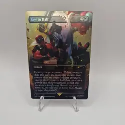 MTG Saw in Half Rainbow Foil Deadpool Secret Lair Drop SLD Magic the Gathering - Image 1