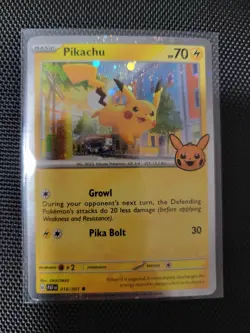 Pikachu 018/091 PAF Cosmo Holo – Trick or Trade Pokemon Card – Near Mint - Image 1