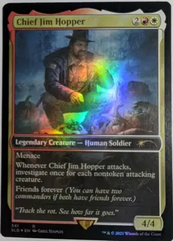 Chief Jim Hopper Foil x1 Secret Lair: Stranger Things Magic the Gathering MTG LP - Image 1