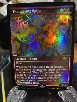 Thundering Raiju (Showcase) Kamigawa: Neon Dynasty Foil - Image 1