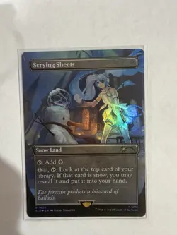 Wizards of the Coast MTG Scrying Sheets Secret Lair Foil Rare Borderless #1606 - Image 1