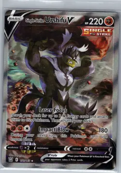 Single Strike Urshifu V (Alternate Full Art) 151/163 Battle Styles - Pokemon NM - Image 1
