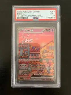 Carte Pokemon : Mew EX SVP 053 PSA 9 Promo Ecarlate & Violet Francaise - Image 1