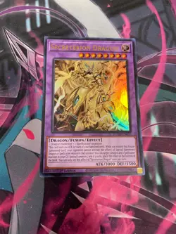 YUGIOH - SECRETERION DRAGON - ULTRA RARE - DUAD - 1ST ED - NM - Image 1