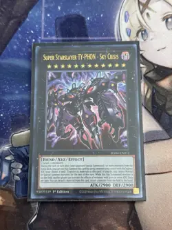 Super Starslayer TY-PHON Ultra Rare 1st Ed RA04 Stampede Yugioh - Image 1