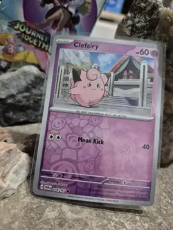 pokemon Cards Clefairy Basic 1pcs+1pcs Sleeve 2024 #078/167 - Image 1