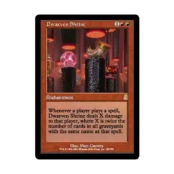 WOTC MtG Odyssey Dwarven Shrine (R) (Foil) Fair - Image 1