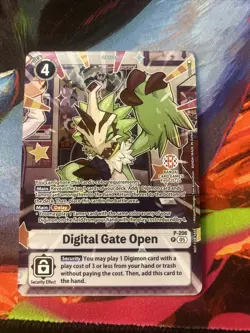 Digimon TCG Digital Gate Open P-206 BANDAI CARD GAMES FEST 25-26 NM - Image 1