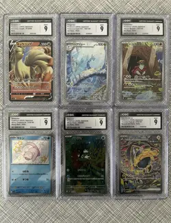 Pokemon Graded 17 Card Lot Vintage Holo Ninetales V, Dragonair Japanese SAR - Image 1