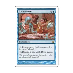 WOTC MtG 9th Ed Trade Routes (R) VG - Image 1