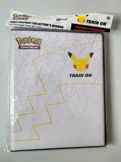 Pokemon 25th Anniversary First Partner Collector's Binder w/ jumbo Pikachu card 820650809606 - Image 1