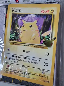 Pokemon 25th Anniversary First Partner Collector's Binder w/ jumbo Pikachu card 820650809606 - Image 3