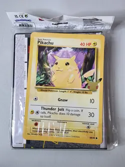 Pokemon 25th Anniversary First Partner Collector's Binder w/ jumbo Pikachu card 820650809606 - Image 4