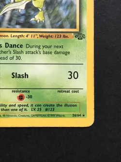 Scyther 26/64 Jungle Rare - Vintage Pokemon Card WOTC 1999 - Played - Image 4