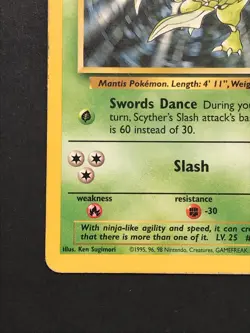 Scyther 26/64 Jungle Rare - Vintage Pokemon Card WOTC 1999 - Played - Image 5
