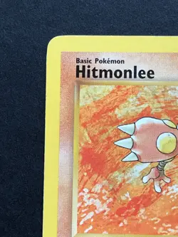 Hitmonlee 22/62 Fossil Rare - Vintage Pokemon Card WOTC 1999 - Played - Image 2