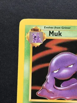 Muk 28/62 Fossil Rare - Vintage Pokemon Card WOTC 1999 - Played - Image 2