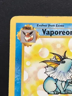 Vaporeon 28/64 Jungle Rare - Vintage Pokemon Card WOTC 1999 - Played - Image 2