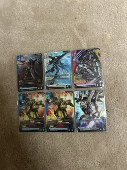 Gundam TCG Steel Requiem Lot of 6 Cards ALL LR ALL NM - Image 2