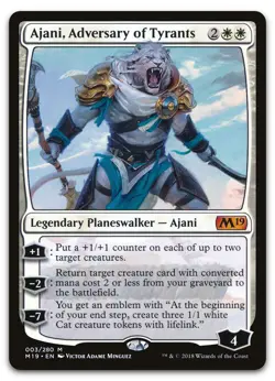 Ajani, Adversary of Tyrants #3 (NM) Core Set 2019 M19 Magic MTG - Image 1