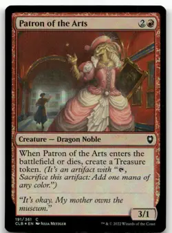 Patron of the Arts #191 (Foil) (NM) Baldur's Gate CLB Magic MTG - Image 1