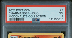 2021 Pokemon McDonald's Collection Charmander Holo 9/25 NM PSA 7 - Image 2