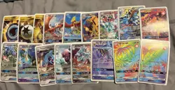 Nintendo Pokemon TCG Off Brand Sun & Moon GX Foil Card Lot - Image 1