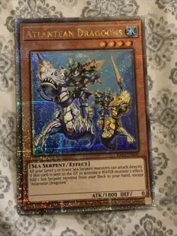 Yugioh Card TCG Atlantean Dragoons RA03-EN006 Quarter Century Secret Rare 1st Ed - Image 3