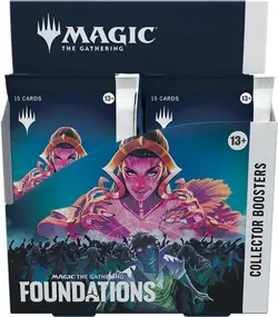 Magic The Gathering Foundations Collector Booster Box Sealed English - 12 Packs - Image 1