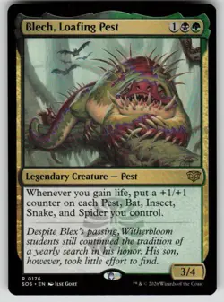 Blech, Loafing Pest Rare Secrets of Strixhaven 176 MTG Near Mint 2026 - Image 1