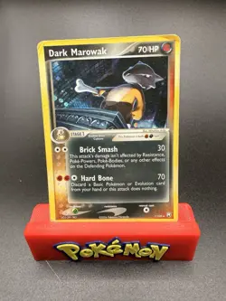 Pokemon Dark Marowak TCG 7/109 Holo Rare EX Team Rocket Returns Heavy Play - Image 1