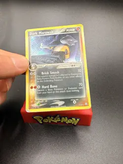 Pokemon Dark Marowak TCG 7/109 Holo Rare EX Team Rocket Returns Heavy Play - Image 2