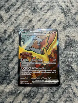 Pokemon TCG Team Rockets Moltres EX#208/182 Destined Rivals - Image 1