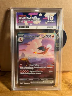 Pokemon 151 - Charizard Ex - SIR - 199/165 - ACE 10 (Perfect Sub-grades) - Image 1