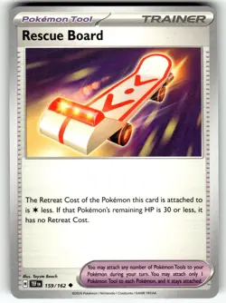 Pokemon Temporal Forces Card 159/162 Rescue Board - Image 1