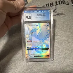 CGC 9.5 Articuno GX SV54/SV94 Hidden Fates 2019 Shiny Holo Rare EN - Image 1