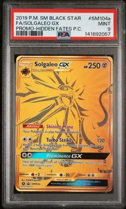 SEQUENTIAL PSA 10 LUNALA GX SM103a PSA 9 SOLGALEO GX SM104a HIDDEN FATES POKEMON - Image 4