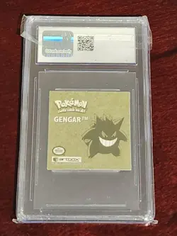 1999 Pokemon Artbox Stickers Series 1 Gold Foil Embossed Gengar #R02 - Image 2