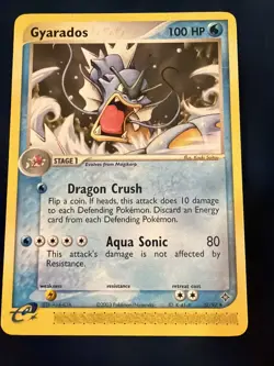 RARE Pokemon Non-holo 2003 Gyarados 32/97 NM Vintage EX Dragon - Image 1