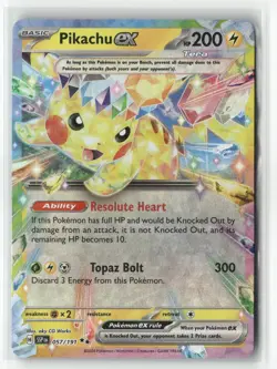 Pokemon | Pikachu ex | #057/217 | ME: Ascended Heroes | Holo | NM - Image 1