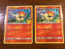 Cyndaquil 10/25 Holo Pokemon 25th Anniversary McDonald’s Promo 2021 - MINT - PSA - Image 1