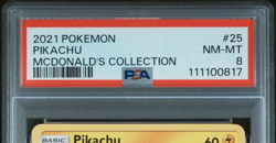 2021 Pokemon McDonald's Collection Pikachu 25/25 NM-MT PSA 8 - Image 2