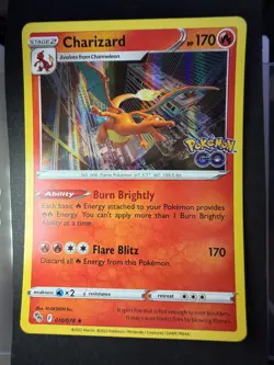 Charizard Holo Holo Rare Pokemon GO 010/078 LP - Image 1
