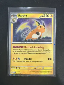Raichu 026/165 Cosmos Holo Pokemon TCG Scarlet & Violet Promo NM - Image 1