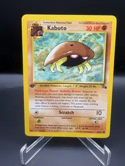 Pokemon 1st Ed. Fossil Common Kabuto 50/62 - Near Mint (NM) - Image 1